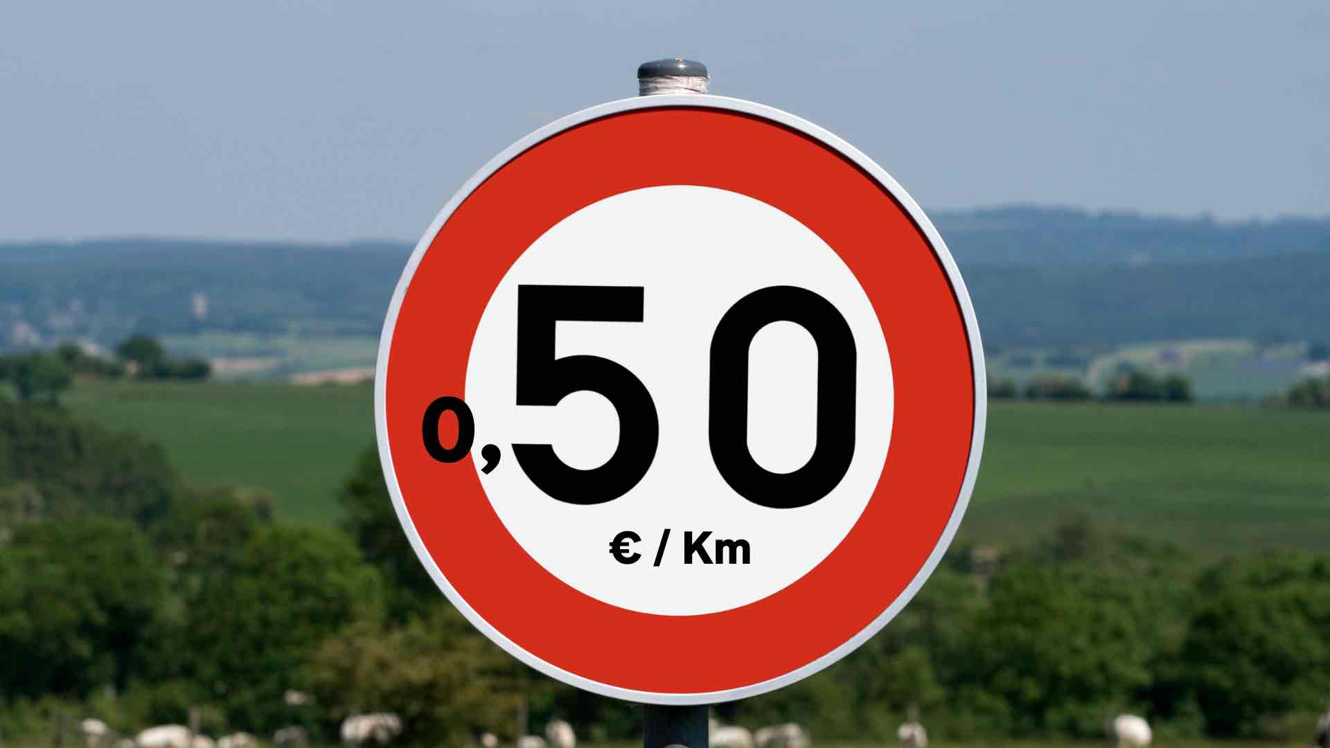 Cartello 050 euro km