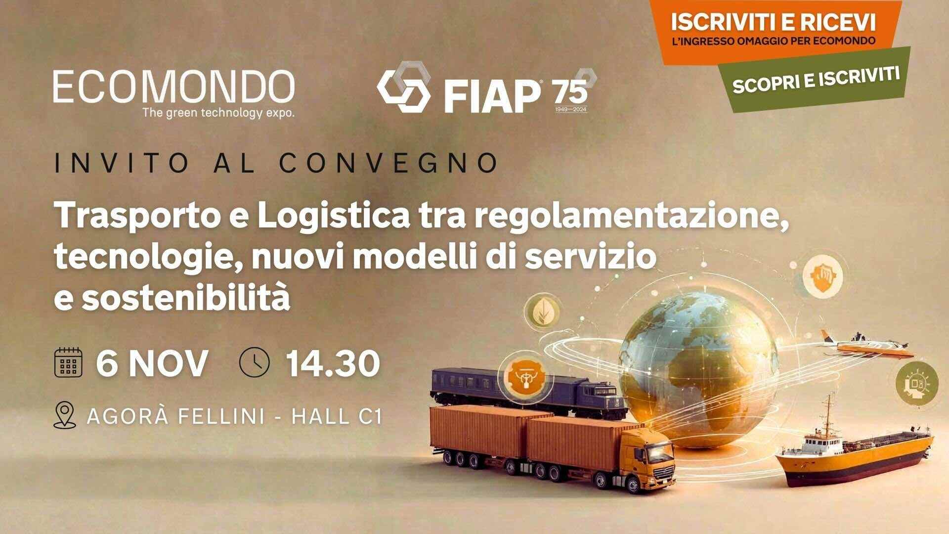 PARTECIPA CONVEGNO Ecomondo Trasporto e Logistica tra regolamentazione tecnologie nuovi modelli di servizio e sostenibilita 2