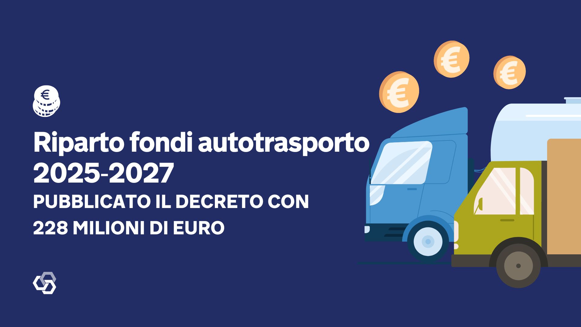 Riparto fondi autotrasporto 20252027 pubblicato il decreto con 228 milioni di euro