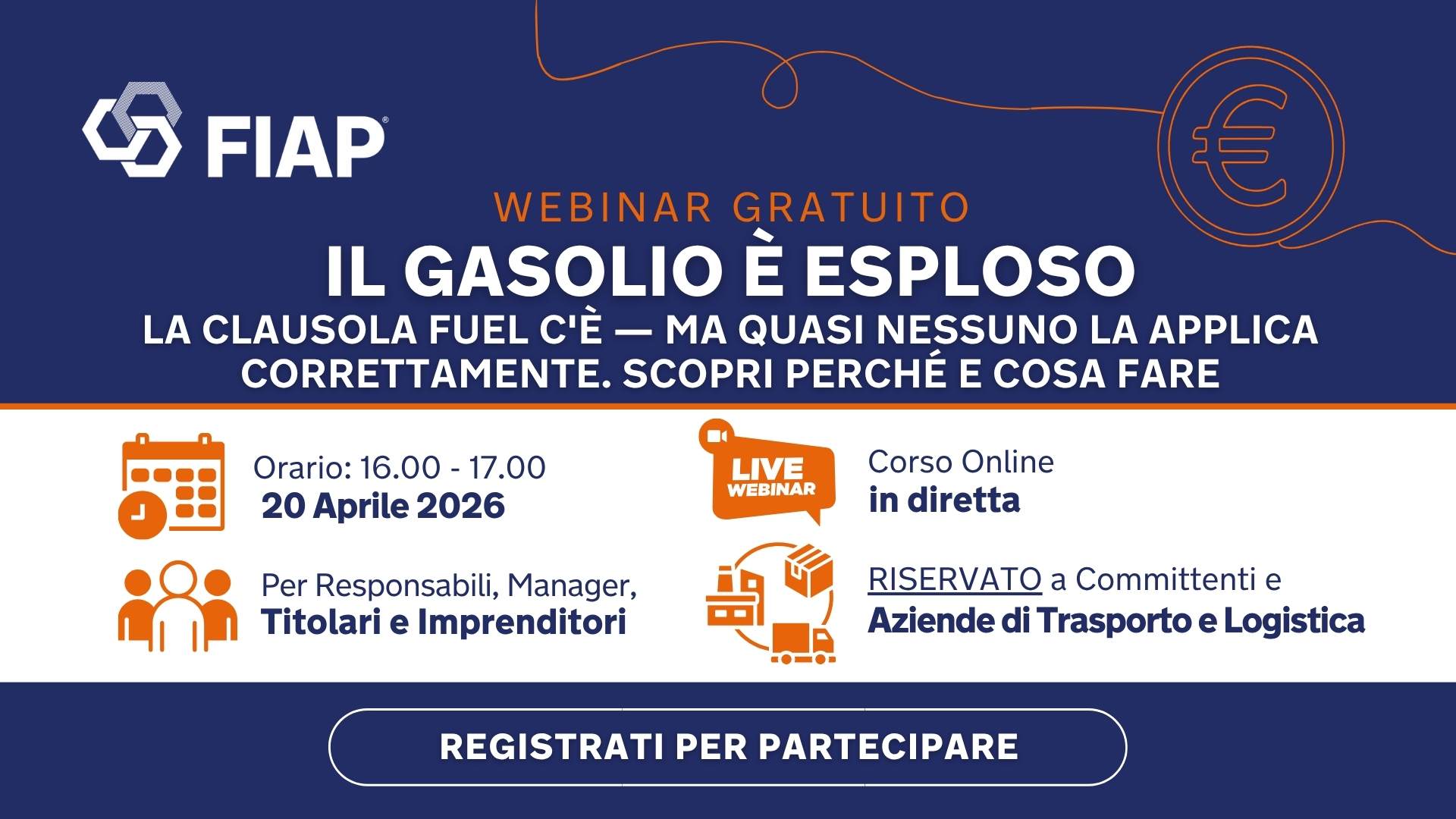 WEBINAR GRATUITO IL GASOLIO E ESPLOSO CLAUSOLA FUEL SURCHARGE